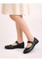 İmj 1610 Daily Women's Belted Buttoned Ballerinas Lightweight Comfortable Stylish Ballerina Shoes - 3