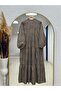 Asude Brode Pattern Half-Patch Dress-Pe600 Mink - 6