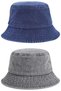 Unisex Vintage 100% Cotton Bucket Hat Set of 2