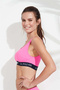Women's Pink U-Neck Bralette Bikini Top - 4