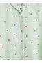 Giyçık Store Products Ecru Shirt Collar Maternity Shorts Pajama Set - 6