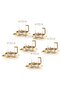 Helvacioglu Steel with Gold Plated Gift Set, 18 Pcs - 7
