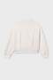 Girl Child 10-16 Years Old Bomber Zippered Cardigan Ecru - 4