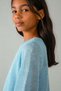 Girl's 8-16 Years Old Double Knit Knitted Blouse Blue - 2