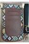 Mini Phone Bag - Adjustable Strap, Card Compartment, Cat Pattern - 2