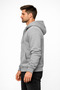 Unisex Relax Fit Comfortable Cut Black Hooded Sweatshirt with Fleece Inside and Half Zipper Ally-6101 - 2
