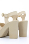 Nvl 162 Cross-Strapped Adjustable Buckle Detailed Platform Heeled Shoes - 5