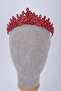 Crystal Stone Handcrafted Bridal Crown and Engagement Headpiece Special Design Princess Model - 2