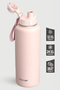 1 Hand Leak-Proof Leak-Proof Steel Thermos 1500 ml Icy Pink St-255 - 2