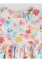 Lcw Kids Ecru Crew Neck Floral Girl's Dress - 2