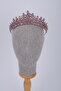 Crystal Stone Handcrafted Bridal Crown and Engagement Headpiece Special Design Princess Model - 2