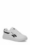 Women's White Sneakers - Casual Court Shoes with Black Detailing - Comfortable and Stylish Sports Shoes - 3