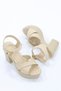 Nvl 162 Cross-Strapped Adjustable Buckle Detailed Platform Heeled Shoes - 4