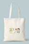 Cute Hamster Costumed Cats Printed Cloth Bag