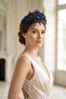 Crystal Frontlet Chain Crown Bridal Wedding Henna and Party Hair Accessory - 4