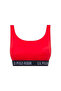 Women's Red U-Neck Bralette Bikini Top