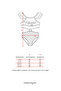Girl's Swimsuit with Sequin Pattern and Ruffle Detail, Light Lilac with Sanitary Pads - 5