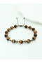 Certified Aa+ Tiger's Eye, Emerald, Lapis, and Bronze Hematite Natural Stone Men's Bracelet - Taurus Zodiac Sign - 3