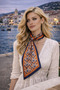 وشاح رقبة بنمط مونوغرام 175×13 سم - 2