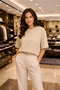 Women's Short-Sleeved Oversize Loose Fit Crew Neck T-Shirt Comfortable 100% Cotton Quality Basic T-Shirt