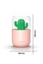Decorative Cactus Air Humidifier - Desktop Ultrasonic Steam Machine with Night Light - 4