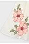 Flower Printed Dress for Ages 4-10 - Cream - 5