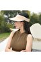 Women's Visor Hat Upf50+ Uv Protection Adjustable Summer Wide Brim Sun Hat Beige - 5