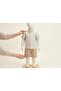 Linen Shirt and Canvas Shorts Set - Boys - Beige - 4