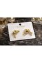 Hei Luxe Knot Stone Gold Earrings - 2