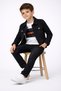 71503-26 Boy's Denim Suit Jacket, Printed T-Shirt and Trousers 3-Piece Combination Casual and Stylish - 7