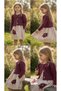 Moonstar 52079 Girl's Daisy Embroidered Buttoned Cardigan Dress Set 5-6-7-8 Years - 2