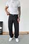 Smoked Belted Premium Design Baggy Trousers - 2