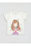 Esvab • Modern & Distinctive Zero Roba Collar Printed Girls' T-Shirt - 2
