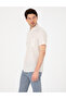 Beige Linen Blend Regular Fit Short Sleeve Shirt 50303287-Vr011 - 3