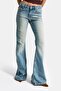 Women's A.Tint 4S6-32 Sln05 Mid Rise Flare Fit Mid Waist Stretch Fabric Dnim Jean