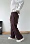 Brown Premium Baggy Linen Trousers - 3