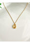 Stainless Steel Thin Elegant Chain Mini Balloon Letter Pendant Necklace (g) - 2