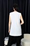Women's Hijab Sleeveless Wrinkled Fabric Undershirt Tunic Blouse - 4