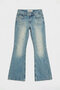 Women's A.Tint 4S6-32 Sln05 Mid Rise Flare Fit Mid Waist Stretch Fabric Dnim Jean - 4