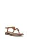 26by169.26684 Women's Stoned Flat Sandals Brown - 2