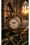 Special Edition Tree of Life Themed Pocket Watch with Chain Nostalgic Gift Bronze Metal Design Watch with Chain - 4