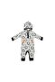 -Printed BodySuit with Hoodie - Multicolors, 03M to 09M