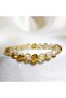 Citrine Gemstone Bracelet 8 mm Sphere Cut |   Money Stone