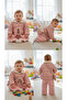 Canöz 3655 Baby Girl Plush Collar Quilted Coat Sweater Plush Bag and Trousers 4-Piece Set 9-24 Months - 3