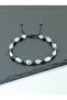 Certified Moonstone and Hematite Natural Stone Men's Bracelet - Libra Zodiac Sign - 2