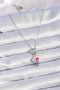 Stylish316L Steel Silver Color Colorful Heart Figure Charm Model Women's Necklaceteachers Mothers Valentine's Day - 2
