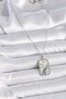 Stylish 316L Steel Silver Color Chain Aquarius Zodiac Sign Zircon Stone Women's Necklace Teachers Mothers Valentine's Day - 2