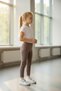 Girl's Modal Mink Color Anti-Sweat Flexible Daily Walking Running Sports Tights - 2