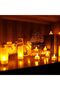 Esup Rechargeable Candles Flameless Flickering Candles Tealights Set, 12 Pieces - White - 4