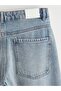 Stoned Wideleg Women's Jean Trousers - 7
